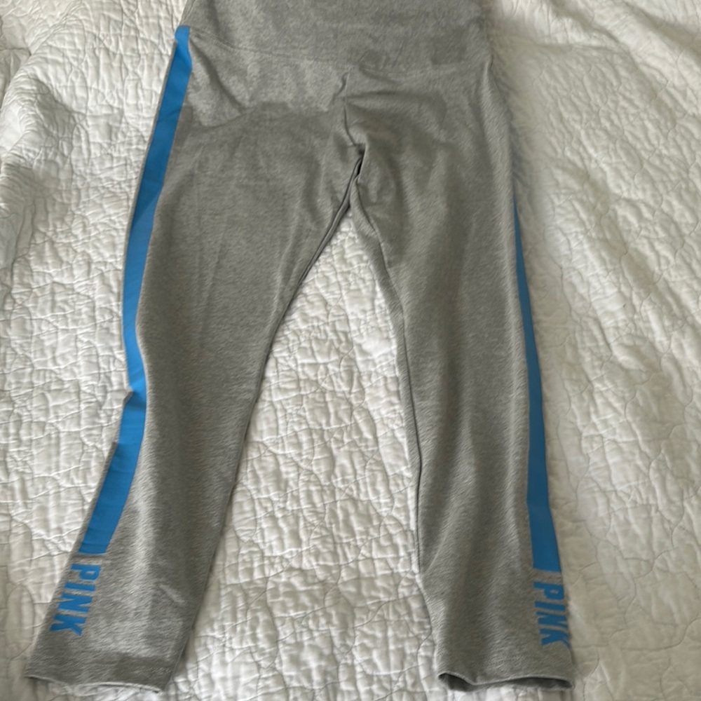 Gray and Blue Kids Leggings